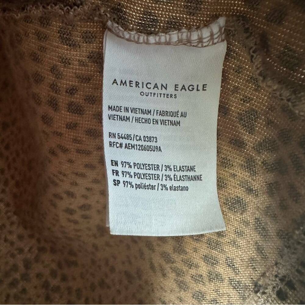 American Eagle Outfitters Leopard Long Sleeve Crop Top - Picture 5 of 5